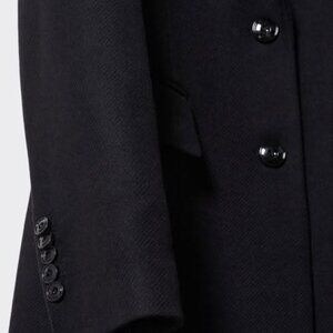 Camille X Mango wool coat, black